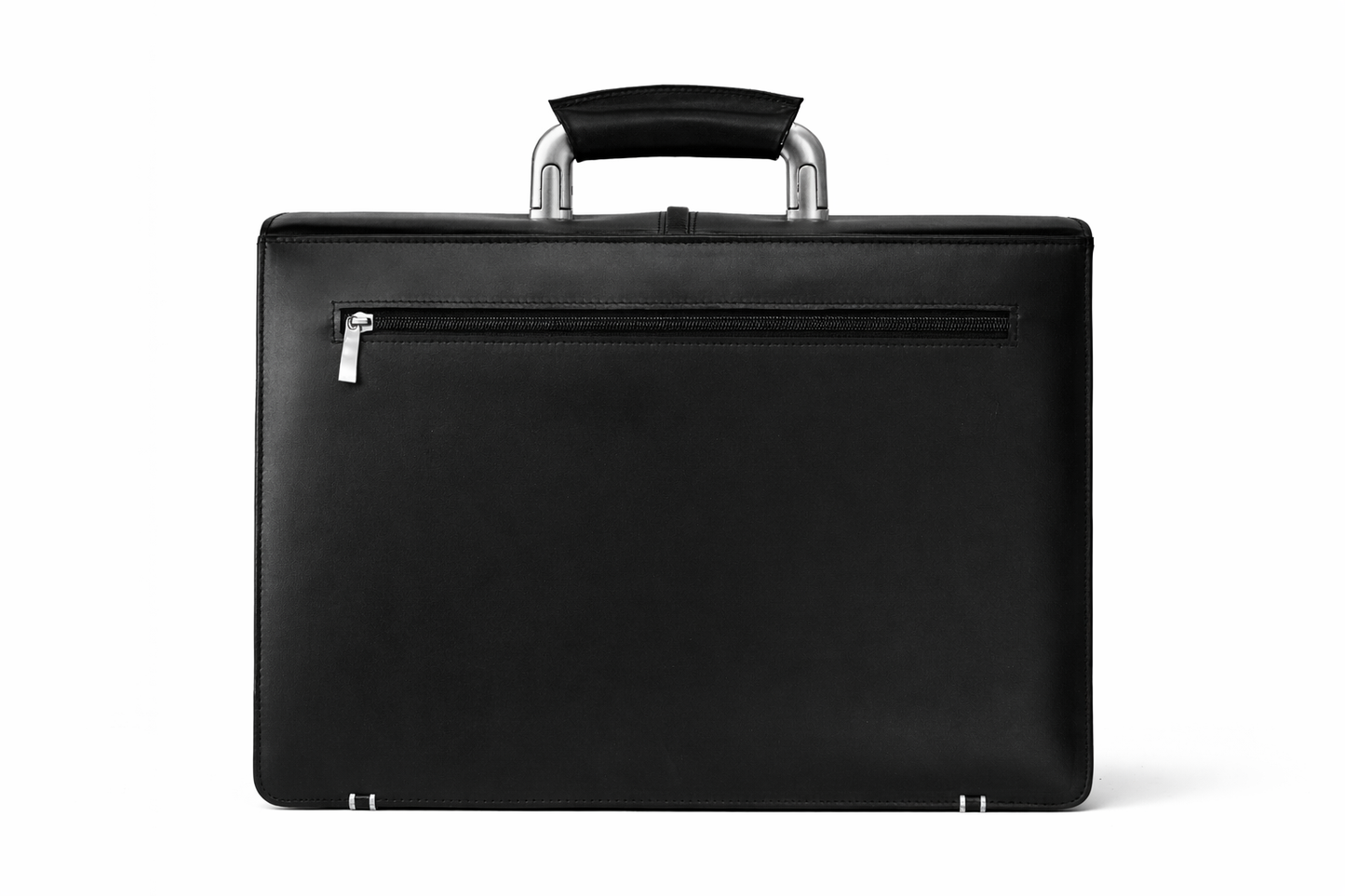 Black Leather Executive Diplomat Bag