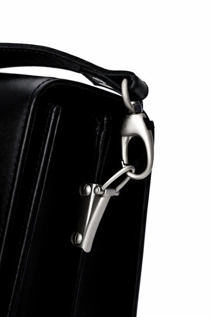 Black Leather Executive Diplomat Bag