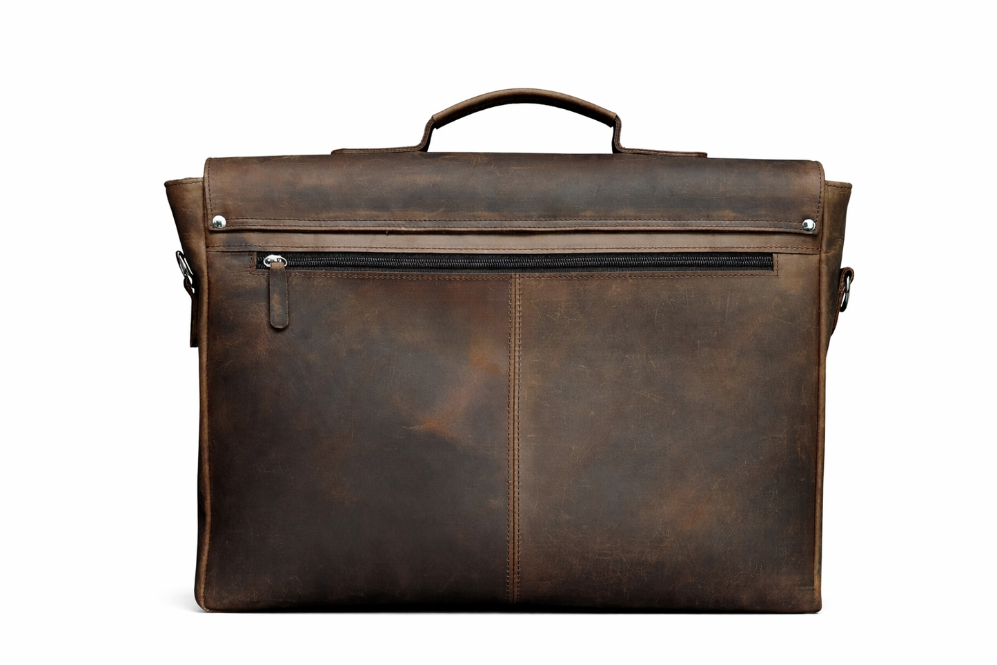 Classic Vintage Brown Leather Briefcase