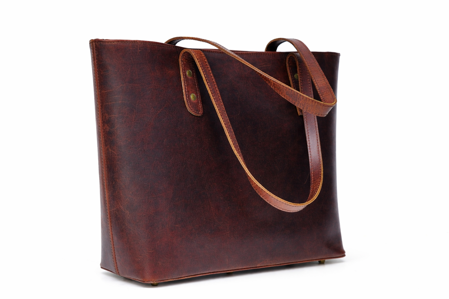 Brown Leather Tote Bag